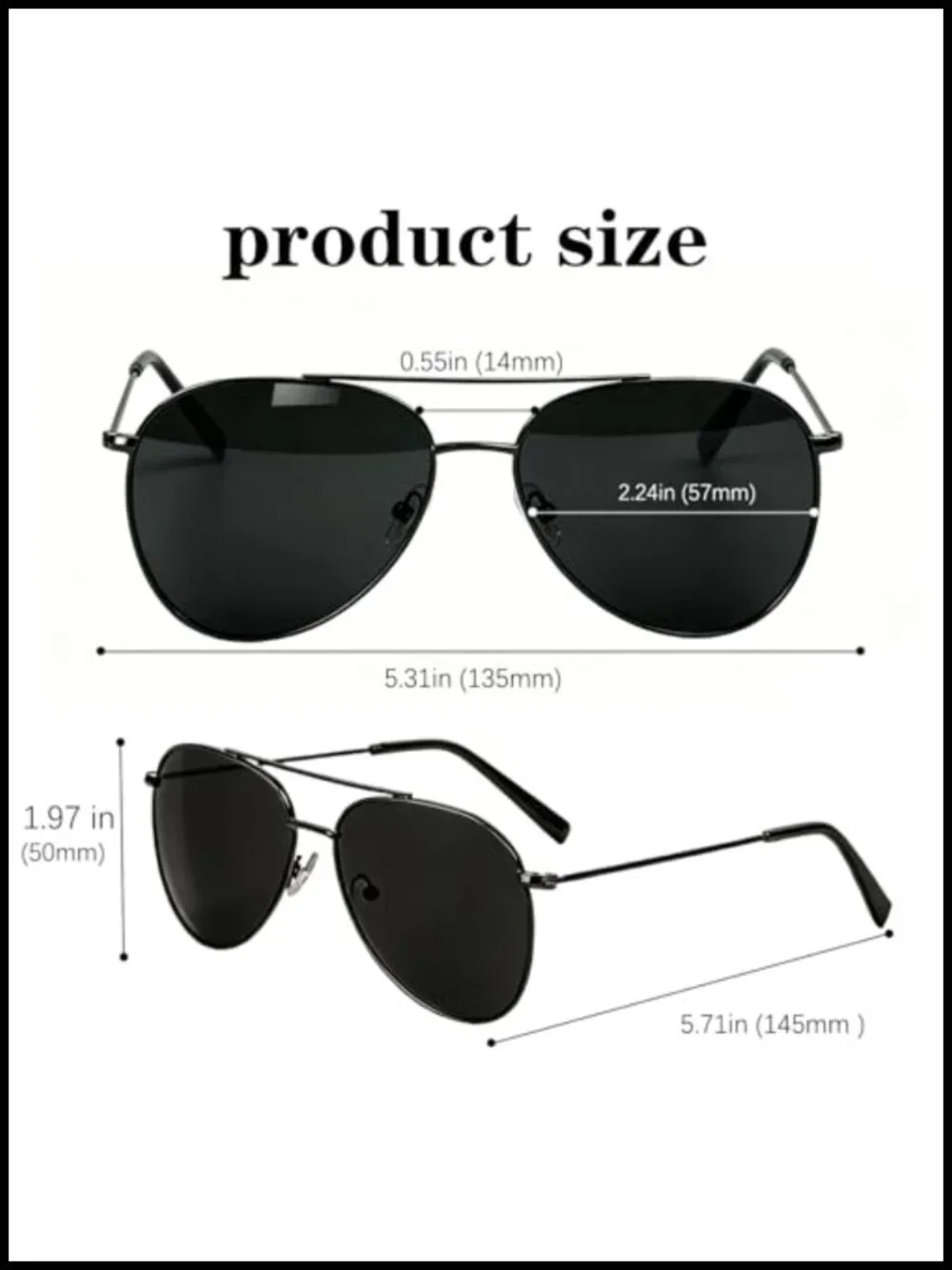 Polarized Glass Lens Sunglasses UV Protection Driving Fishing Unisex